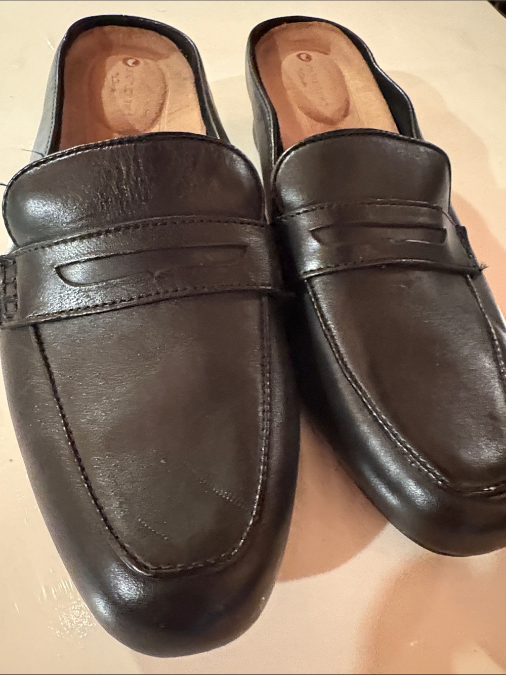 Clarks Classic Women’s Leather Penny Loafers - Black